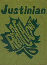 St. Justins High School 1970 yearbook cover photo