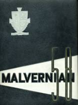 Malvern Preparatory 1958 yearbook cover photo