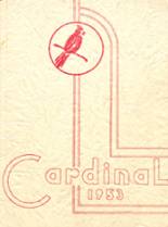 Carrington High School 1953 yearbook cover photo