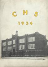 Clinton High School 1954 yearbook cover photo