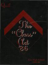 1986 East High School Yearbook from Des moines, Iowa cover image