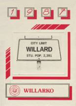 Willard High School 1987 yearbook cover photo