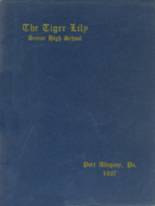Port Allegany High School 1937 yearbook cover photo