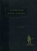 Lexington High School 1936 yearbook cover photo