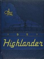Highland Park High School 1951 yearbook cover photo