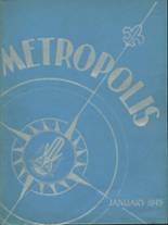 Metropolitan Vocational High School 1945 yearbook cover photo