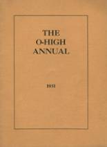 Oberlin High School 1931 yearbook cover photo
