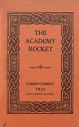 East Corinth Academy 1933 yearbook cover photo