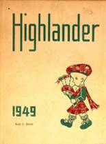 Highland Park High School 1949 yearbook cover photo