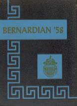 St. Bernards High School 1958 yearbook cover photo