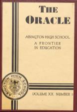 Abington High School 1933 yearbook cover photo