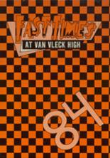 Van Vleck High School 1984 yearbook cover photo