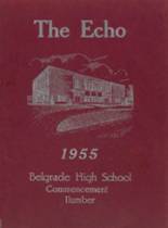 Belgrade High School 1955 yearbook cover photo