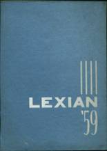 Lexington High School 1959 yearbook cover photo