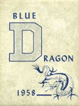 Halstead High School 1958 yearbook cover photo