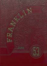 Benjamin Franklin High School 1953 yearbook cover photo