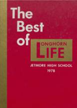 Jetmore High School 1978 yearbook cover photo