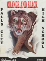 Falls City High School 1993 yearbook cover photo