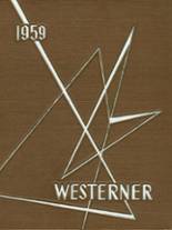 West High School 1959 yearbook cover photo