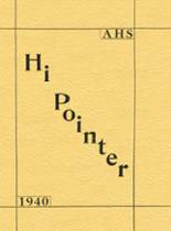 Agar High School 1940 yearbook cover photo