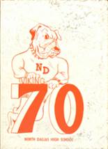 North Dallas High School 1970 yearbook cover photo