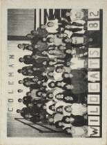 Coleman High School 1982 yearbook cover photo