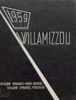 Willow Springs High School 1959 yearbook cover photo