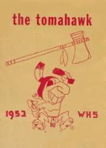Wilbur High School 1952 yearbook cover photo