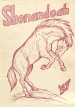 Shenandoah High School 1957 yearbook cover photo