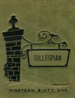 Gillespie Community High School 1961 yearbook cover photo