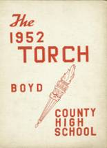 Boyd County High School 1952 yearbook cover photo