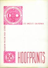 1968 Woodrow Wilson High School Yearbook from Los angeles, California cover image