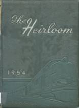 Burlington City High School 1954 yearbook cover photo