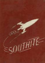 South High School 1955 yearbook cover photo