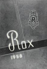 Roxana High School 1958 yearbook cover photo