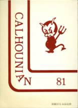 Calhoun County High School 1981 yearbook cover photo