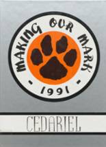 Cedarburg High School 1991 yearbook cover photo