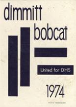 Dimmitt High School 1974 yearbook cover photo