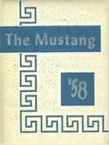 Manitou Springs High School 1958 yearbook cover photo