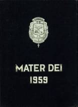 St. Mary's High School 1959 yearbook cover photo