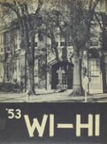 Wilmington High School 1953 yearbook cover photo