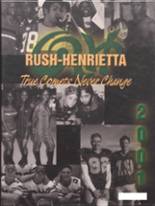 Rush Henrietta High School 2001 yearbook cover photo