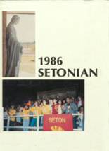 Seton Catholic High School 1986 yearbook cover photo