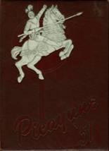 Greer High School 1951 yearbook cover photo