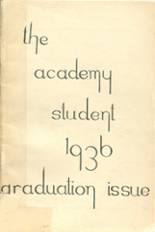 St. Johnsbury Academy 1936 yearbook cover photo