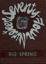 Big Spring High School 1974 yearbook cover photo