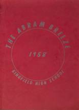 1958 Kingfield High School Yearbook from Kingfield, Maine cover image