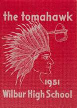 Wilbur High School 1951 yearbook cover photo
