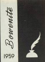 Bowen High School 1959 yearbook cover photo