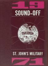 St. John's Military High School 1971 yearbook cover photo